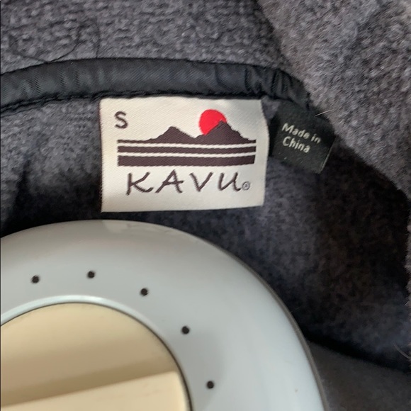 Kavu Grey Polar fleece Vest with Hood - Picture 4 of 5